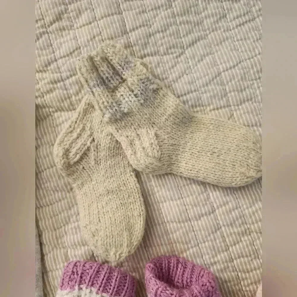 Girls wool socks bundle and tights slippers